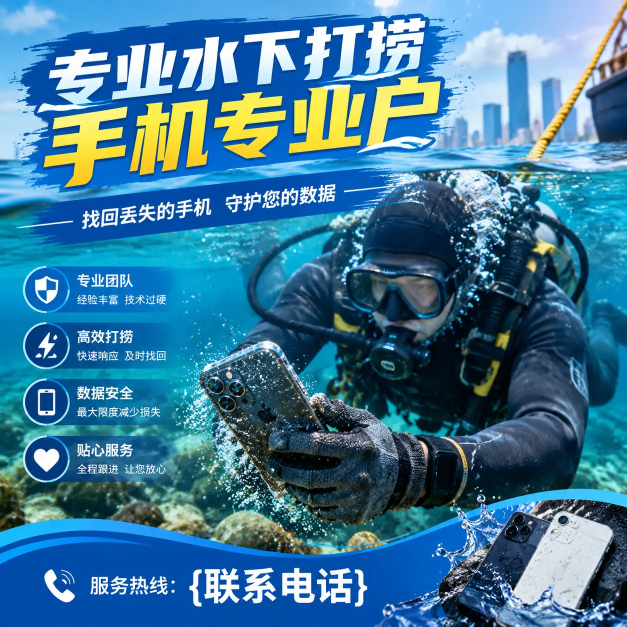 囊谦专业水下打捞手机专业户